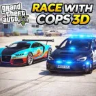 GTA Race with Cops 3D is a fast driving game where you race through neon streets, escape police, explore an open city, and survive intense high-speed chases.