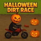 Halloween Dirt Race is a 3D racing game with a strong Halloween atmosphere, where you can show off your driving skills and collect candy on challenging roads.