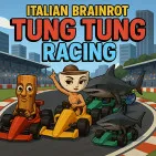Italian Brainrot Tung Tung Racing is a quirky racing game that breaks all the usual stereotypes. Not just a speed game, this is a crazy journey of sound, images, and logic being 