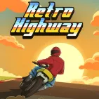 Retro Highway is a retro-styled motorcycle racing game that never goes out of style. Instead of relying on realistic 3D graphics, the game opts for a pixel art style to evoke the arcade-era feel.