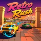 Retro Rush is a fast paced arcade racing game with retro visuals. Race across global tracks collect fuel coins use nitro and win races to unlock cars and upgrades.