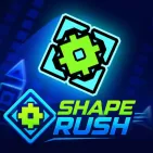 Shape Rush is a fast paced rhythm platformer where reflexes and timing dictate how far you can go. Instead of freely controlling your character in the usual way, you'll be accompanied by a geometric symbol constantly moving forward through spiked tracks, gaps, and portals.