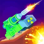 Tank Stars is an extremely dramatic 2D tank shooting game where every shot, angle of aim and weapon choice determines victory. Players control tanks from classic to modern, confronting each other on many terrains such as rocky mountains, canyons or plains.